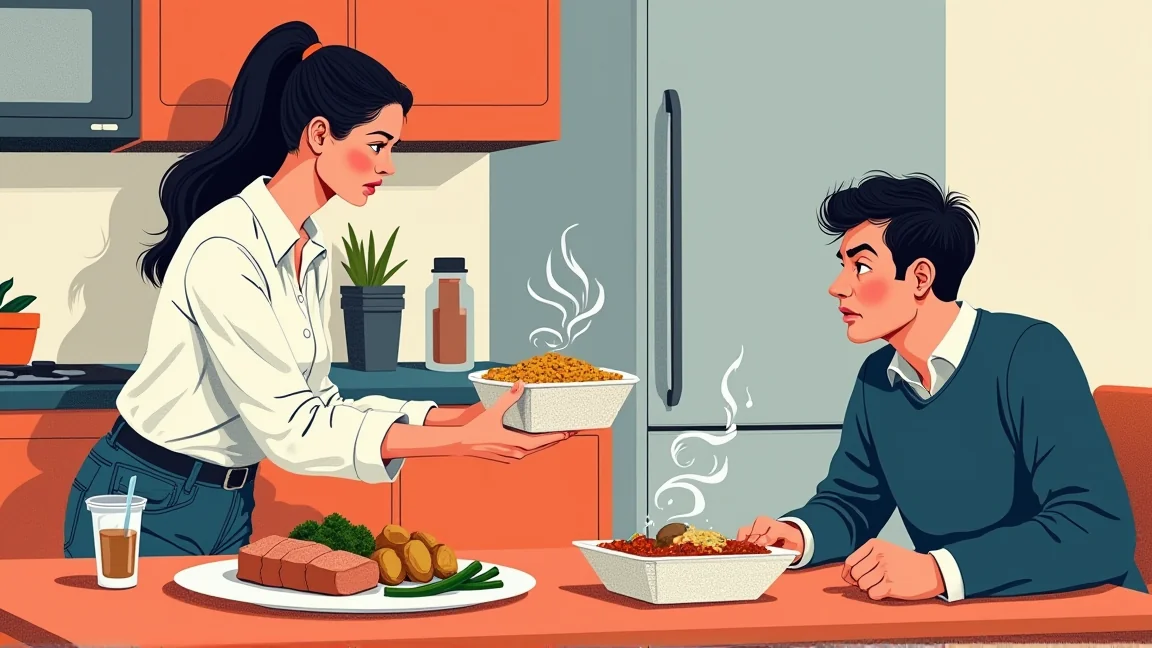 「今すぐこれを食べなさい！」熱々の手料理を前に4日前のサーモン丼を差し出した妻、海外の判定は…