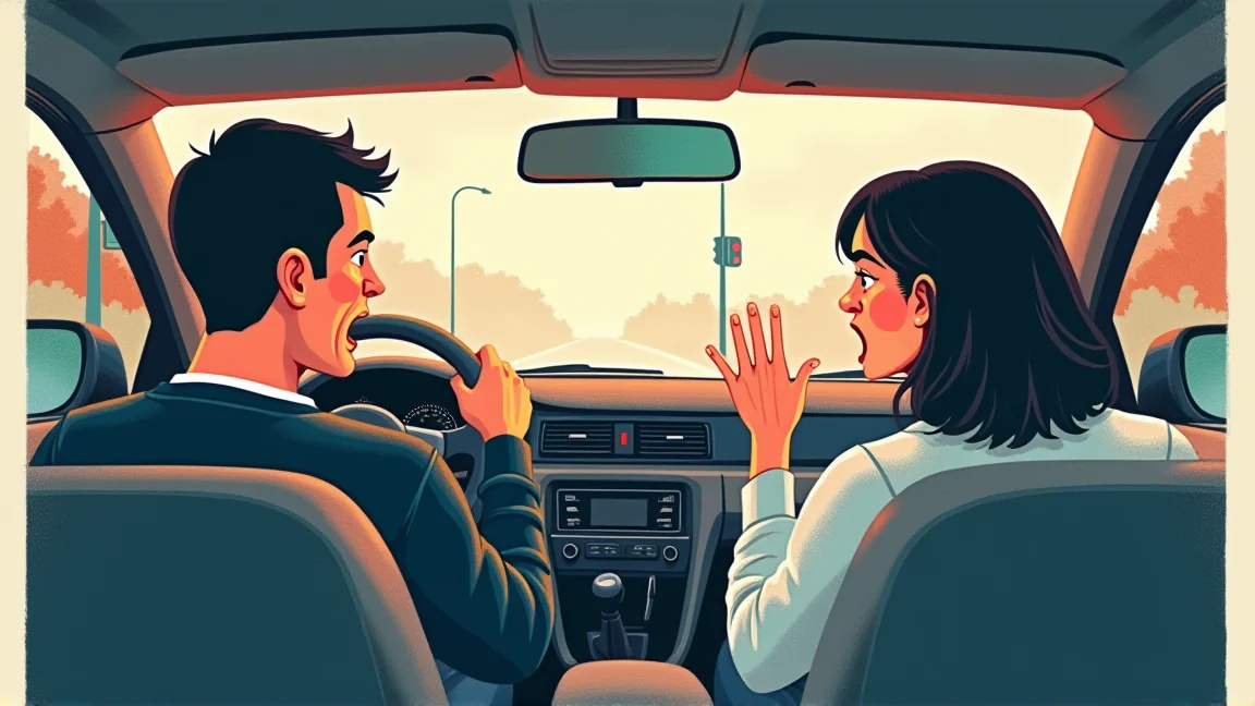 「止まって！止まって！」青信号で叫ぶ助手席の妻に、ついに声を荒らげた夫は悪いのか