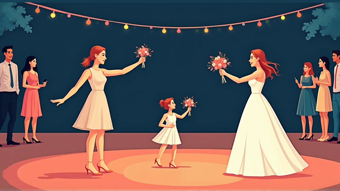 「なんでここにいるの？あなた来週結婚するじゃない！」友人の結婚式でブーケを受け取ったら花嫁にやり直しにされた私、婚約すらしていないのに…